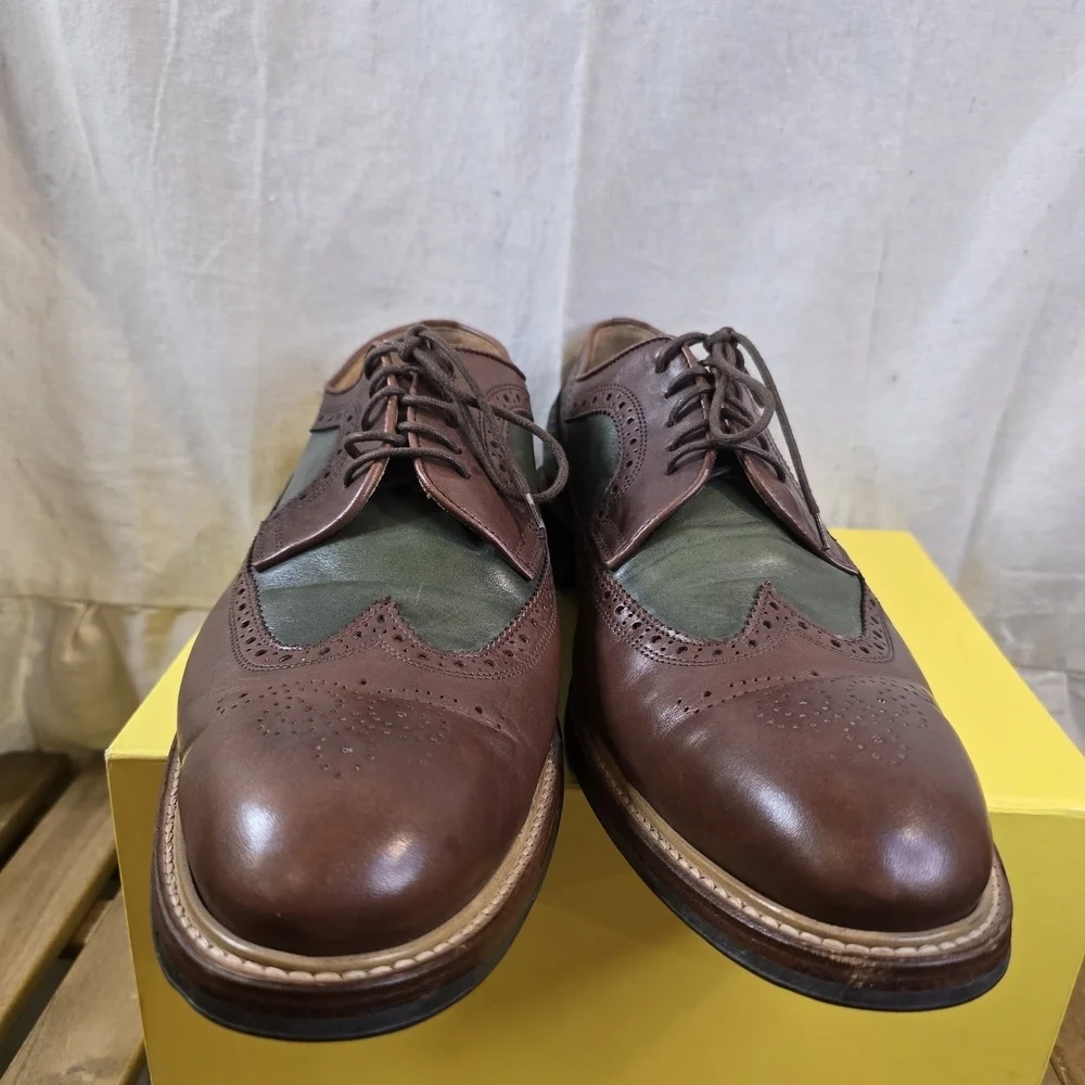 Charles Tyrwhitt Brown and Olive Oxfords
